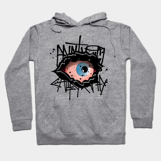 Halloween Monster Eye Hoodie by Mister Graffiti